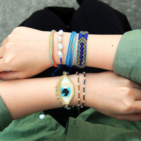 KELITCH Bohemian Bracelets Colorful Tassel Charm Bracelets Charming Friendship Bracelet in Saudi Arabia