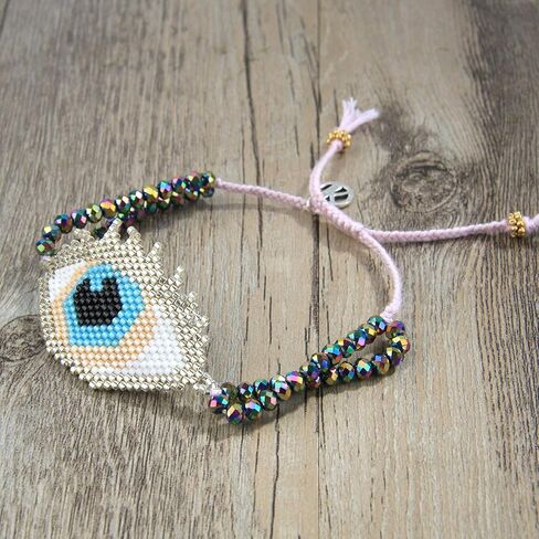 KELITCH Bohemian Bracelets Colorful Tassel Charm Bracelets Charming Friendship Bracelet in Saudi Arabia