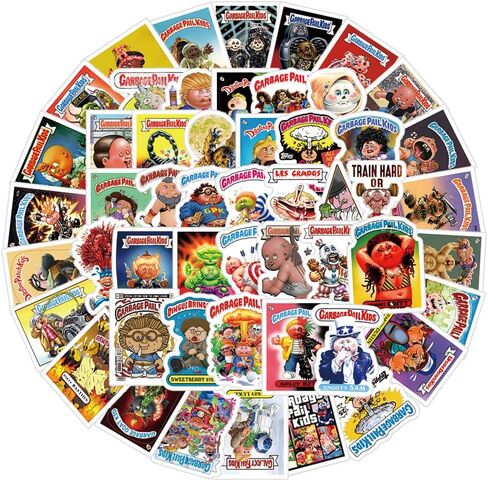 62 جهاز كمبيوتر شخصى سطل القمامة للأطفال الرسوم المتحركة الأمريكية لطيف مضحك للماء ملصقات الفينيل صائق لزجاجة مياه الكمبيوتر المحمول الهاتف لوح التزلج كليب للكتاب الأولاد الفتيات الأطفال البالغين in Kuwait