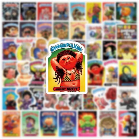 62 جهاز كمبيوتر شخصى سطل القمامة للأطفال الرسوم المتحركة الأمريكية لطيف مضحك للماء ملصقات الفينيل صائق لزجاجة مياه الكمبيوتر المحمول الهاتف لوح التزلج كليب للكتاب الأولاد الفتيات الأطفال البالغين in Kuwait