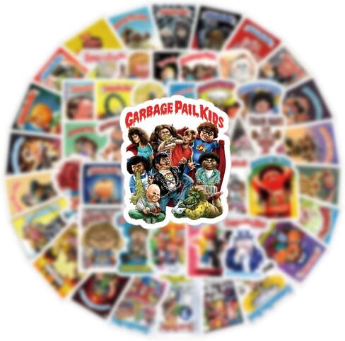 62 جهاز كمبيوتر شخصى سطل القمامة للأطفال الرسوم المتحركة الأمريكية لطيف مضحك للماء ملصقات الفينيل صائق لزجاجة مياه الكمبيوتر المحمول الهاتف لوح التزلج كليب للكتاب الأولاد الفتيات الأطفال البالغين in Kuwait