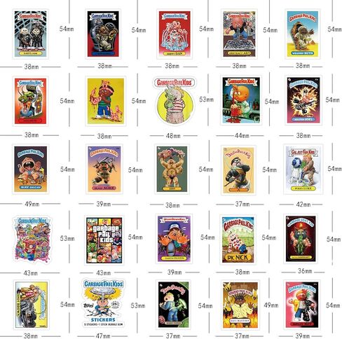 62 جهاز كمبيوتر شخصى سطل القمامة للأطفال الرسوم المتحركة الأمريكية لطيف مضحك للماء ملصقات الفينيل صائق لزجاجة مياه الكمبيوتر المحمول الهاتف لوح التزلج كليب للكتاب الأولاد الفتيات الأطفال البالغين in Kuwait