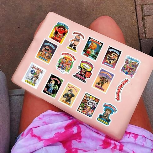 62 جهاز كمبيوتر شخصى سطل القمامة للأطفال الرسوم المتحركة الأمريكية لطيف مضحك للماء ملصقات الفينيل صائق لزجاجة مياه الكمبيوتر المحمول الهاتف لوح التزلج كليب للكتاب الأولاد الفتيات الأطفال البالغين in Kuwait