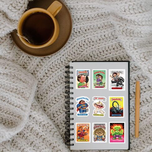 62 جهاز كمبيوتر شخصى سطل القمامة للأطفال الرسوم المتحركة الأمريكية لطيف مضحك للماء ملصقات الفينيل صائق لزجاجة مياه الكمبيوتر المحمول الهاتف لوح التزلج كليب للكتاب الأولاد الفتيات الأطفال البالغين in Kuwait