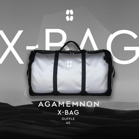 X-BAG - Travel Duffle Bag 45L - Space Edition (Black). Ultra-Resistant 840D Fabric. 85% Collapsible Frame. IPX4 Water Resistant. 55 oz of minimalist design. in Saudi Arabia