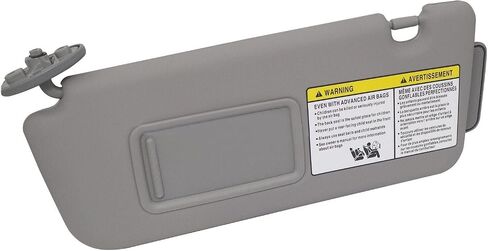 Gray Left Driver Side Sun Visor for Toyota 2004-2005 RAV4, OE 74320-42420-B0 in Saudi Arabia