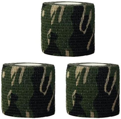 CLISPEED 3 Rolls Camouflage Tape: Self Adhesive Camo Tapes Waist Band Camo Ribbon Tape Stretch Bandage Protective Camouflage Cloth for Outdoor Camping in Saudi Arabia