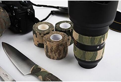 CLISPEED 3 Rolls Camouflage Tape: Self Adhesive Camo Tapes Waist Band Camo Ribbon Tape Stretch Bandage Protective Camouflage Cloth for Outdoor Camping in Saudi Arabia