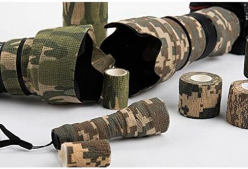 CLISPEED 3 Rolls Camouflage Tape: Self Adhesive Camo Tapes Waist Band Camo Ribbon Tape Stretch Bandage Protective Camouflage Cloth for Outdoor Camping in Saudi Arabia