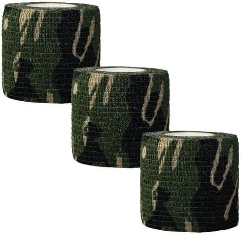 CLISPEED 3 Rolls Camouflage Tape: Self Adhesive Camo Tapes Waist Band Camo Ribbon Tape Stretch Bandage Protective Camouflage Cloth for Outdoor Camping in Saudi Arabia