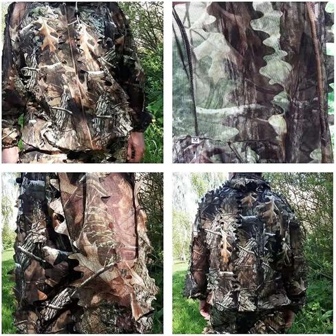 3D بيونيك مابل ليف الصيد موقع قراء البدلة التمويه قناص الملابس in Kuwait