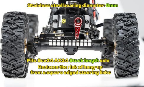 RampCrab Bearing Steering Link for SCX24 & AX24 +8mm axle on Each Side, 2Sets in Saudi Arabia