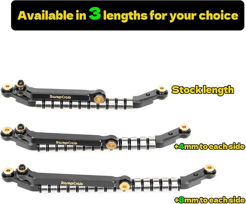 RampCrab Bearing Steering Link for SCX24 & AX24 +8mm axle on Each Side, 2Sets in Saudi Arabia