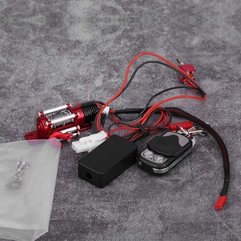 ونش RC، ونش كهربائي بمقياس 1/10 RC طراز السيارة الزاحفة ونش معدني مع جهاز تحكم عن بعد متوافق مع Traxxas/HSP/Redcat in Kuwait