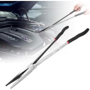 Straight Long Needle Nose Pliers, 16inch Long Reach Nose Pliers Long Reach Pliers Nipper Bent Nose Duckbill Pliers for Narrow Spaces and Limited Areas in Kuwait