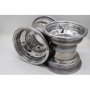 2 × 9 "عجلات الألومنيوم الخلفية RIMS 4x144 تناسب هوندا 450R 400EX 300EX TRX250R مصقول in Kuwait