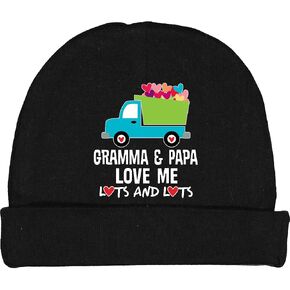 inktastic Gramma and Papa Love Me Grandson Truck Baby Beanie Hat in Saudi Arabia