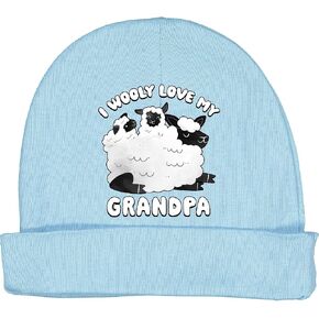 inktastic I Wooly Love My Grandpa Baby Beanie Hat in Saudi Arabia