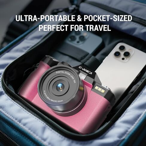 كاميرات رقمية للتصوير الفوتوغرافي، وكاميرا فيديو لمدونات الفيديو، وكاميرا مدونات فيديو لليوتيوب، وكاميرا صغيرة مزودة ببطاقة TF سعة 32 جيجابايت. عدسة واسعة الزاوية وماكرو (يمكن تحريف 13 ميجابكسل إلى 48 ميجابكسل) in Kuwait