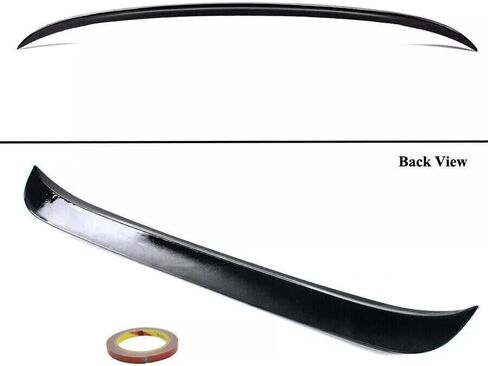 WINDOW WINDOW ROOD SPOPED SPOPTOR WIND متوافق مع Hyundai ELANTRA SE/SEL/LIMITER/N LINE SEDAN 2021-2024 ملحقات خارجي أسود Gloss in Saudi Arabia