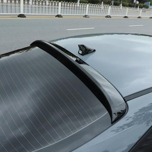 WINDOW WINDOW ROOD SPOPED SPOPTOR WIND متوافق مع Hyundai ELANTRA SE/SEL/LIMITER/N LINE SEDAN 2021-2024 ملحقات خارجي أسود Gloss in Saudi Arabia
