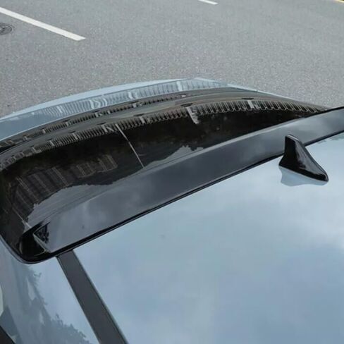 WINDOW WINDOW ROOD SPOPED SPOPTOR WIND متوافق مع Hyundai ELANTRA SE/SEL/LIMITER/N LINE SEDAN 2021-2024 ملحقات خارجي أسود Gloss in Saudi Arabia