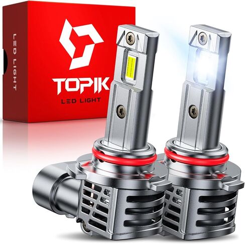 TOPIK Upgraded 9006 HB4 Light Bulbs, 32,000LM White 800% Ultra Brightness, No Adapter Required 9006 bulbs, Plug & Play Quick Installation, Pack of 2 in Saudi Arabia