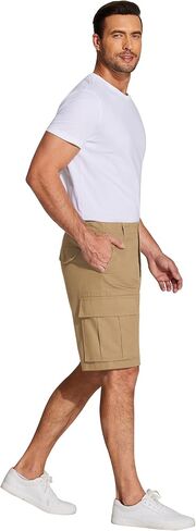 COOFANDY Men's Cargo Shorts Casual Loose Fit Outdoor Work Hiking Fishing Golf Shorts with Pockets Khaki in Saudi Arabia