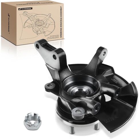 A-Premium Front Steering Knuckle & Wheel Bearing Hub Assembly Compatible with Hyundai Tucson 2005-2009, Kia Sportage 2005-2009, w/5-Lug, Left Driver Side, Replace # 517152E100 in Saudi Arabia