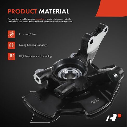 A-Premium Front Steering Knuckle & Wheel Bearing Hub Assembly Compatible with Hyundai Tucson 2005-2009, Kia Sportage 2005-2009, w/5-Lug, Left Driver Side, Replace # 517152E100 in Saudi Arabia