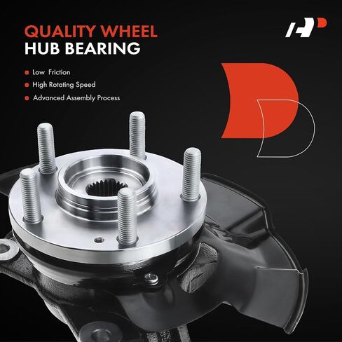 A-Premium Front Steering Knuckle & Wheel Bearing Hub Assembly Compatible with Hyundai Tucson 2005-2009, Kia Sportage 2005-2009, w/5-Lug, Left Driver Side, Replace # 517152E100 in Saudi Arabia
