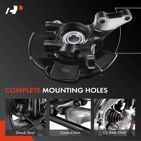 A-Premium Front Steering Knuckle & Wheel Bearing Hub Assembly Compatible with Hyundai Tucson 2005-2009, Kia Sportage 2005-2009, w/5-Lug, Left Driver Side, Replace # 517152E100 in Saudi Arabia