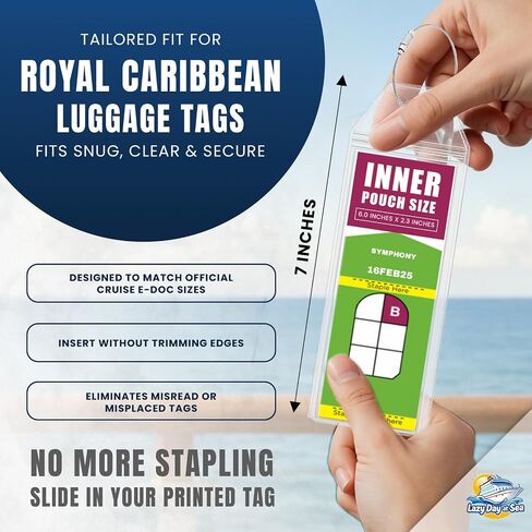 4 حزمة الرحلات البحرية لحاملي أصحاب العلامات التي تناسب Royal Caribbean 2025-2026: PVC مقاوم للماء مع السحابات الصلب ، وعلامات أمتعة سفن الرحلات البحرية الأساسية لـ RCCL ، وملحقات سفر كروز مثالية ، يجب أن يكون هناك رحلة بحرية in Saudi Arabia