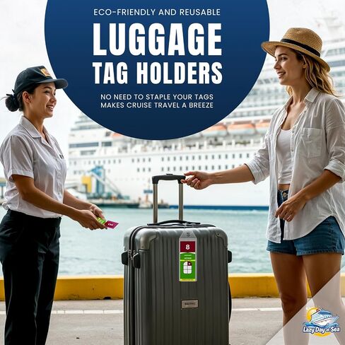 4 حزمة الرحلات البحرية لحاملي أصحاب العلامات التي تناسب Royal Caribbean 2025-2026: PVC مقاوم للماء مع السحابات الصلب ، وعلامات أمتعة سفن الرحلات البحرية الأساسية لـ RCCL ، وملحقات سفر كروز مثالية ، يجب أن يكون هناك رحلة بحرية in Saudi Arabia