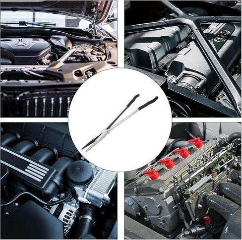 Straight Long Needle Nose Pliers, 16inch Long Reach Nose Pliers Long Reach Pliers Nipper Bent Nose Duckbill Pliers for Narrow Spaces and Limited Areas in Kuwait