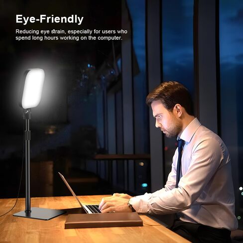 Video Conference Lighting, 180 LED Webcam Light with Phone Holder for Video Recording, Zoom Light for Laptop Computer, Video Light for for Online Meeting, Video Calls, Live Streaming, Broadcasting in Kuwait