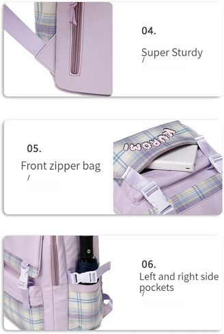 حقيبة الكتب الظهر Cutecore Kawaii ، حقيبة Ita Kawaii Backpack أنيقة حقيبة الكتب الجمالية Daypack Itabag Harajuku Y2K GIFTS (Sky) in Saudi Arabia