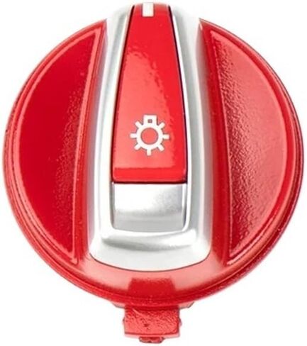 تبديل ضوء السيارة ، مفتاح المصباح الأمامي للأصباح الأمامي Rrotary Cap Cap Cap for BMW 1 3 X1 Series E84 E87 E88 E82 E90 E91 E92 E93 61316932794 Universal (Red) in Saudi Arabia