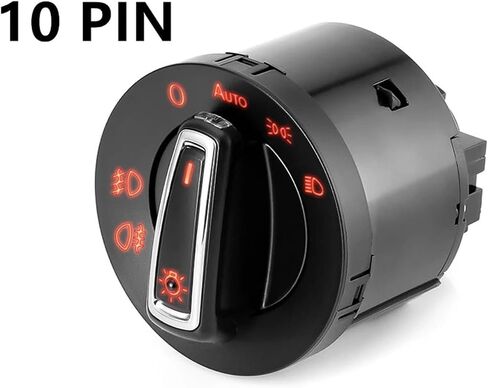 Meadlight Head Head Lamp Switch Module 14pin/10pin fit for golf fit for Jetta Mk5 6 fit for tiguan ، fit for touran fit for passat for polo fit for bora (5pcs 14pin) in Saudi Arabia