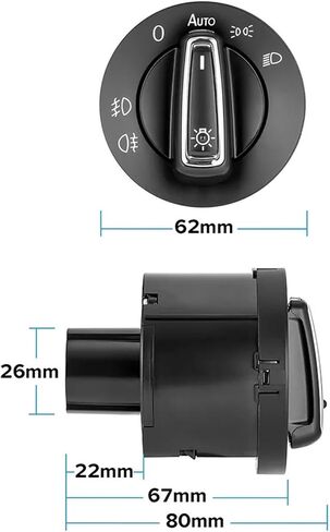 Meadlight Head Head Lamp Switch Module 14pin/10pin fit for golf fit for Jetta Mk5 6 fit for tiguan ، fit for touran fit for passat for polo fit for bora (5pcs 14pin) in Saudi Arabia
