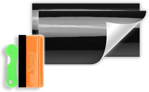 2pcs 5 "x10" الفلورسنت الوردي اللامع فينيل التفاف متوافق مع Chevy Bowtie Emblem Proplay Sticker Secal Front Free Firm Tool Tool Kit Unct Not Precut in Kuwait
