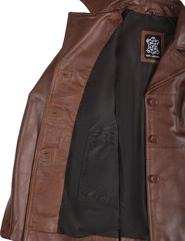 Blingsoul Leather Blazer Jacket Women - Leather Car Coats For Women in Saudi Arabia