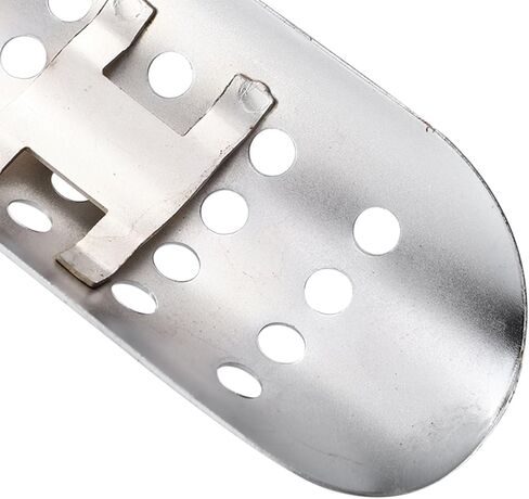 Motoforti 1Set Universal Motorcycle Exhaust Heat Shield Pipe Shield Exhaust Guard Muffler Protector for Harley Curvedwith Holes Silver Tone in Kuwait