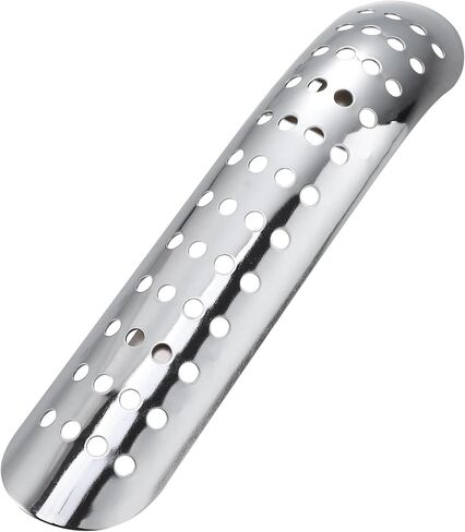 Motoforti 1Set Universal Motorcycle Exhaust Heat Shield Pipe Shield Exhaust Guard Muffler Protector for Harley Curvedwith Holes Silver Tone in Kuwait