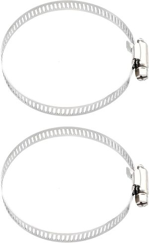 Motoforti 1Set Universal Motorcycle Exhaust Heat Shield Pipe Shield Exhaust Guard Muffler Protector for Harley Curvedwith Holes Silver Tone in Kuwait