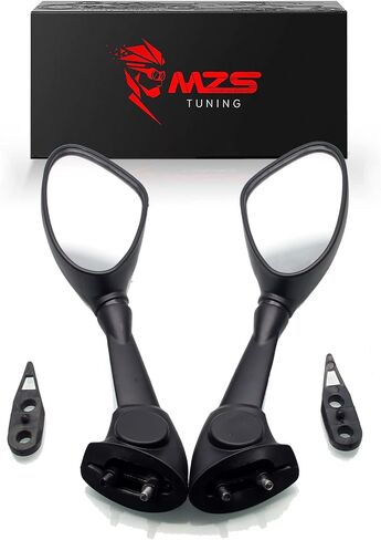MZS Racing Motorcycle Rear View Mirrors, Fairing Rearview Side Mirror Accessories Black Compatible with S1000RR 2010-2018 / HP4 2011-2015 in Saudi Arabia