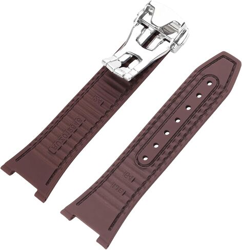 Leather 24mm*14mm Watch Bands Compatible Fit for Omega Constellation Automatic Dial Leather Replacement Strap Wirstband for Men and Women Bracelet Watch accessories in Saudi Arabia