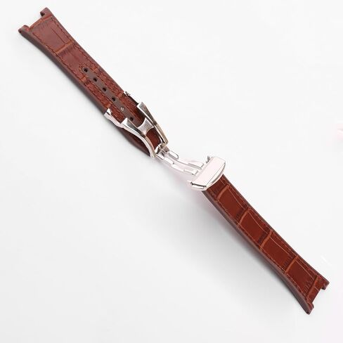 Leather 24mm*14mm Watch Bands Compatible Fit for Omega Constellation Automatic Dial Leather Replacement Strap Wirstband for Men and Women Bracelet Watch accessories in Saudi Arabia