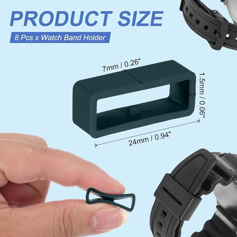 Patikil Watch Band Band Loop ، Universal Silicone Watch Replacement Band Band Band Parts for Smart Sport in Saudi Arabia