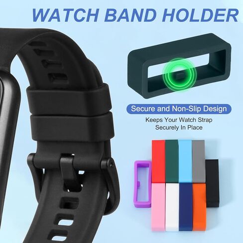 Patikil Watch Band Band Loop ، Universal Silicone Watch Replacement Band Band Band Parts for Smart Sport in Saudi Arabia